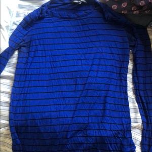Blue long sleeved shirt